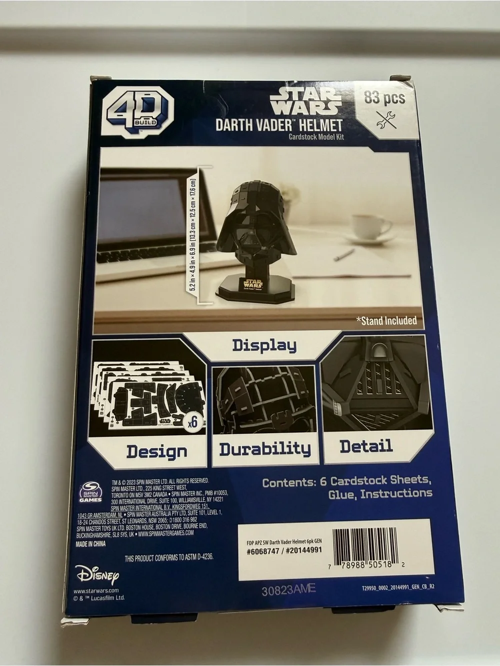 4D BUILD - Star Wars Darth Vader Model Kit Puzzle 83pc